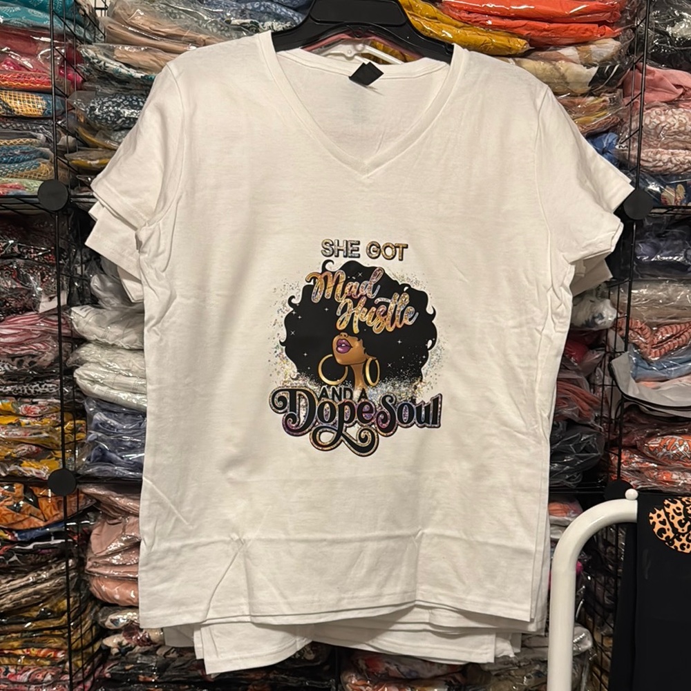Gildan White Boxy Graphic Short Sleeve Tee
